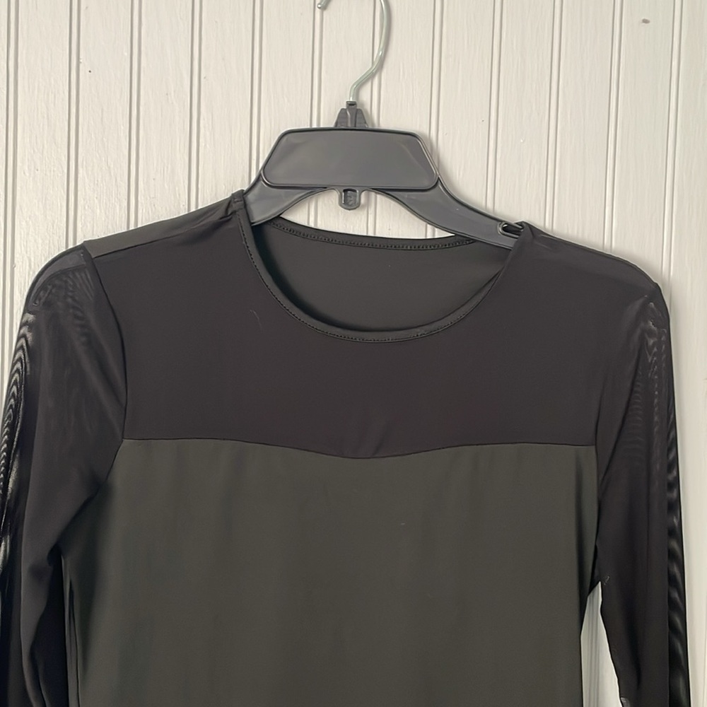 SHEIN Women’s Black Sheer Long Sleeve T-Shirt | Size L - Picture 2 of 10